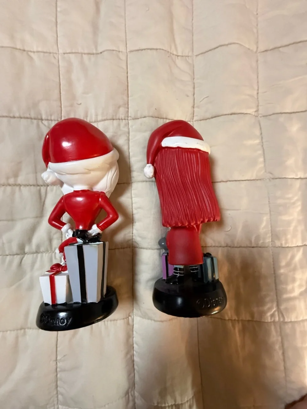 Disney Jack‎ & Sally Holiday Figurines - Red, White, Blue, Black